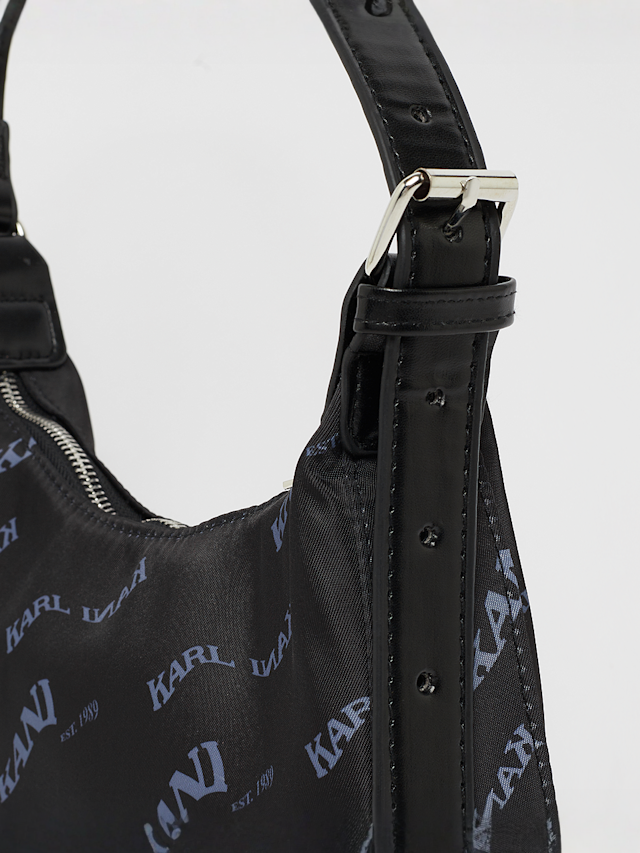 Karl Kani, Wavy Retro All Over Print Shoulder Bag, zwart, Afbeelding 3 van 5