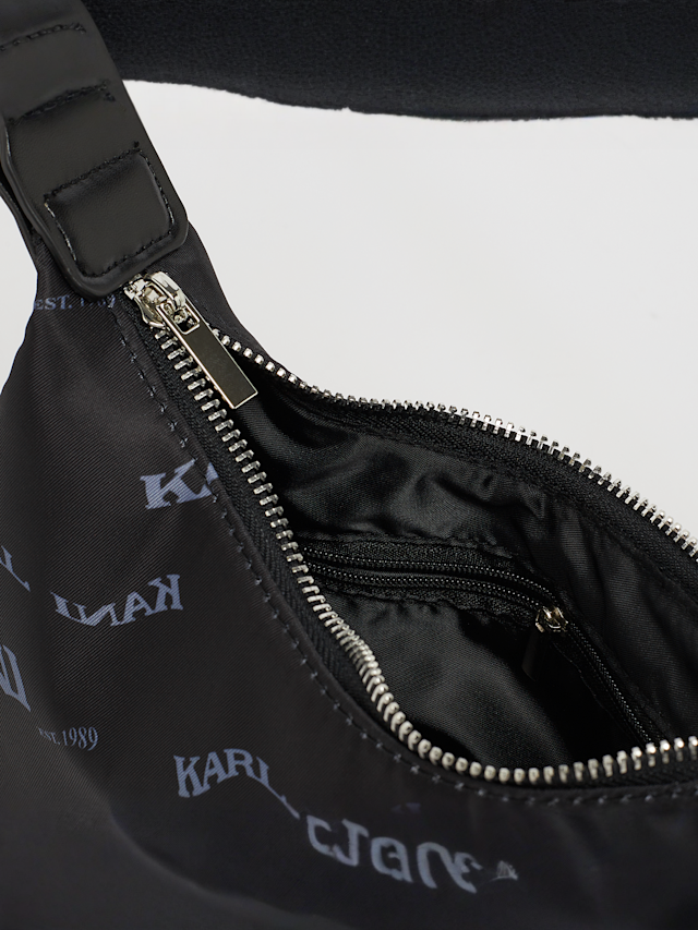 Karl Kani, Wavy Retro All Over Print Shoulder Bag, zwart, Afbeelding 4 van 5