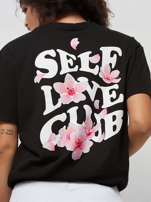 Miss Tee, Self Love Club Tee, black, Image 3 of 5
