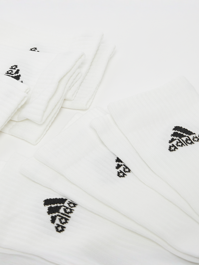 adidas Originals, 6 PACK - Sportswear Crew Socks, white, Image 2 of 2