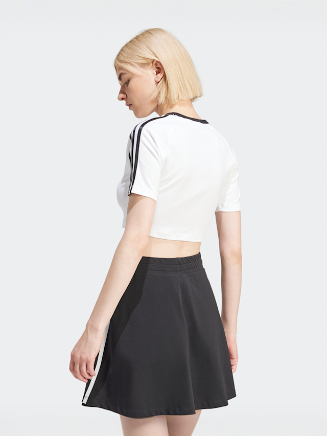 adidas Originals, adicolor 3-Streifen Crop T-Shirt, white, Image 2 of 4