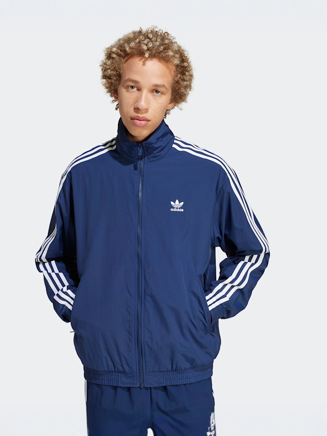 adidas Originals, 3-Stripes Woven Firebird Trackjacket, blue, Image 1 of 4