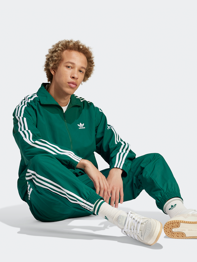 adidas Originals, 3-Stripes Woven Firebird Trackjacket, green, Image 5 of 5