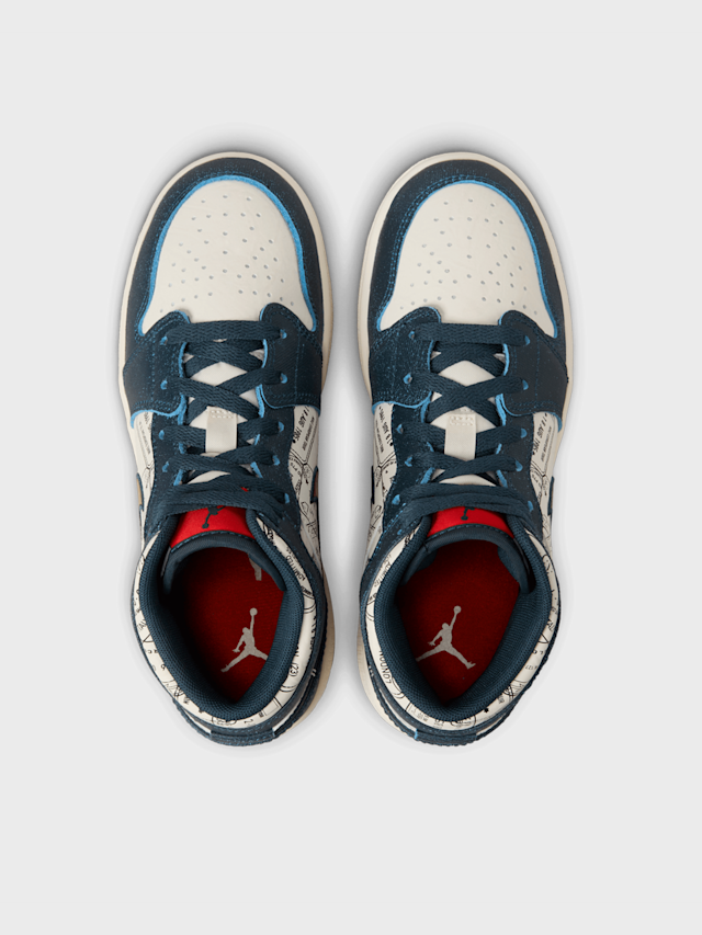 Jordan, Air Jordan 1 Mid SE (GS), czarny, Obraz 6 z 9