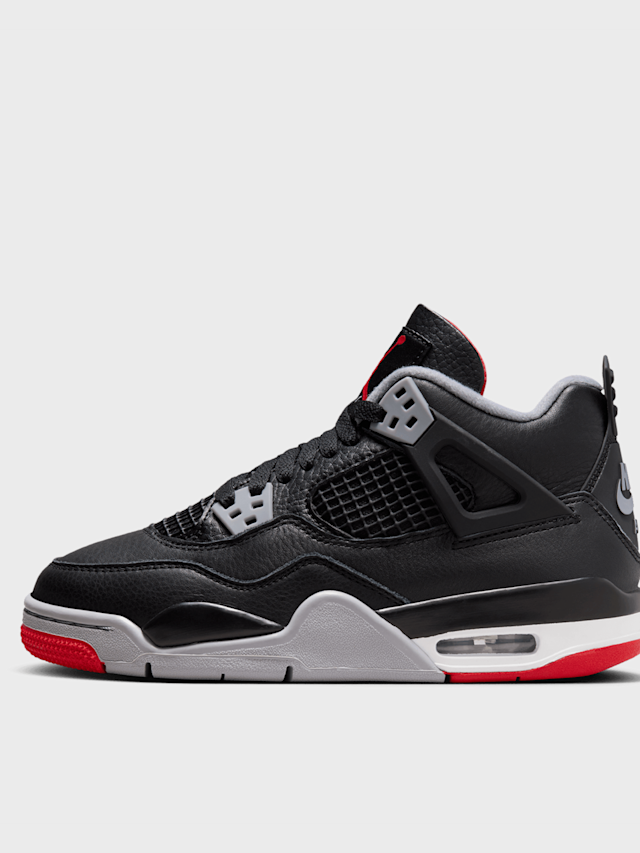 Jordan, 4 Retro (GS), black, Image 1 of 8