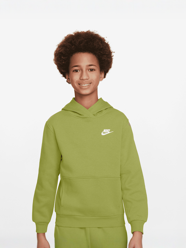 Nike, Sportswear Club Fleece Hoodie, green, Image 1 of 3