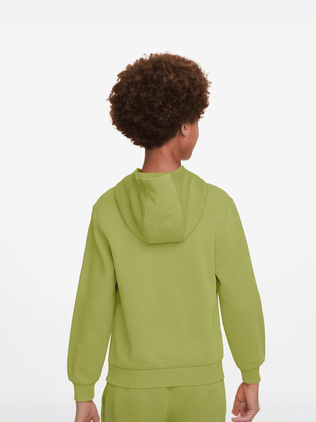Nike, Sportswear Club Fleece Hoodie, green, Image 2 of 3