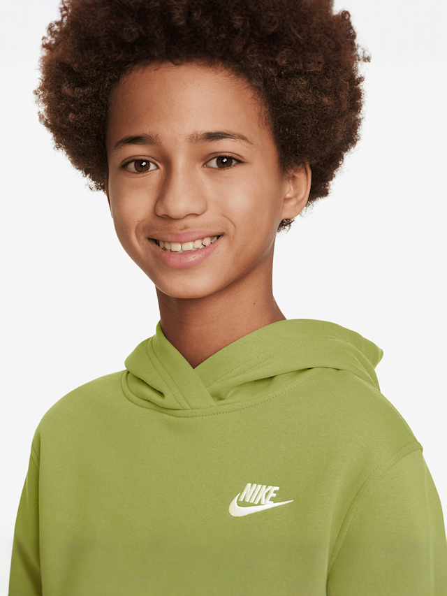 Nike, Sportswear Club Fleece Hoodie, green, Image 3 of 3