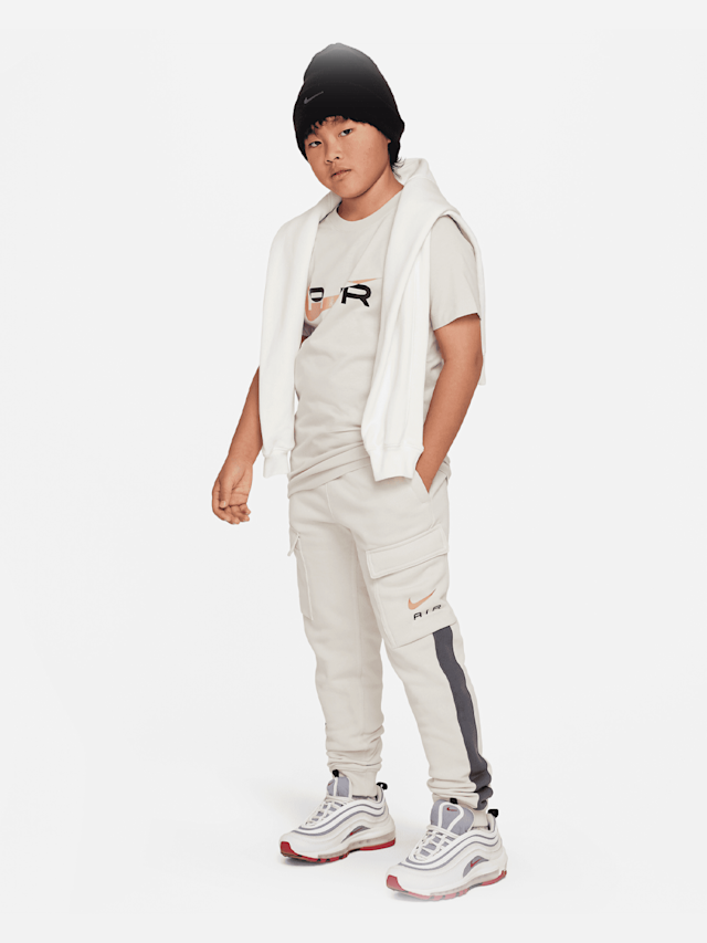 Nike, Sportswear Air Fleece Cargo Basketball Pant, black, Image 6 of 6