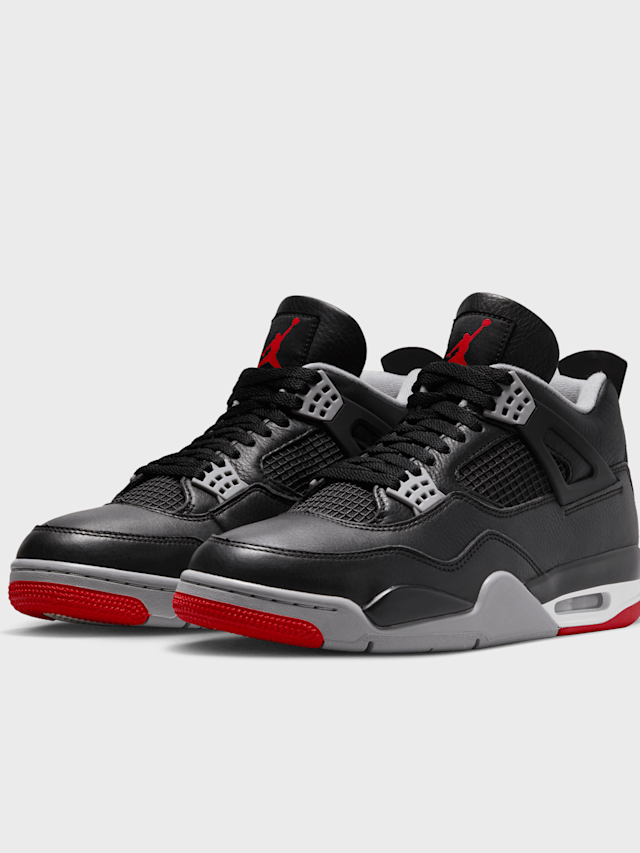 Jordan, Air Jordan 4 Retro black/fire red/deep royal blue, white, Image 4 of 9