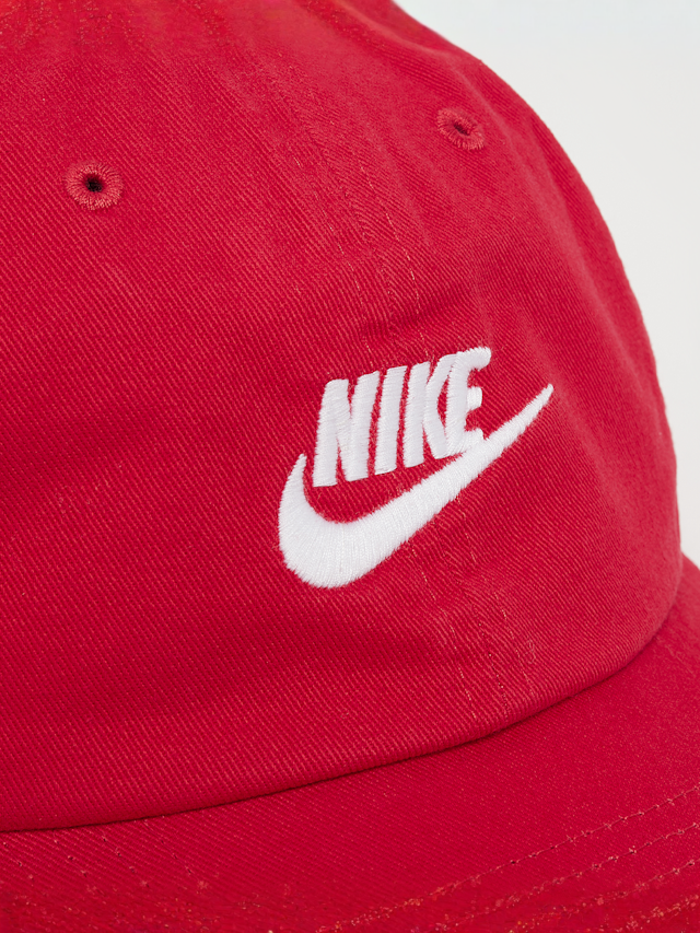 Nike, Club Cap Unstructured Futura Wash, red, Image 4 of 4