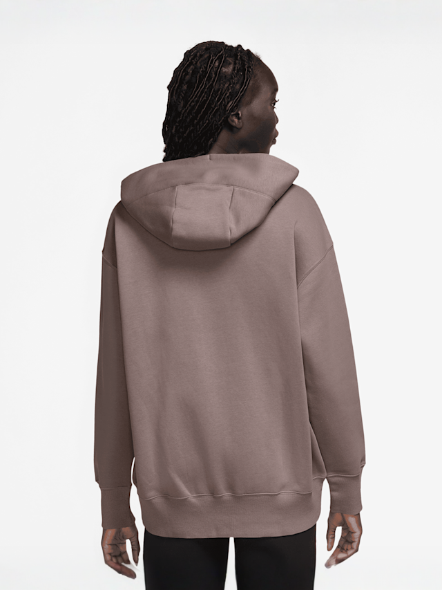 Nike, Sportswear Phoenix Fleece Oversized Full-Zip Hoodie, brown, Image 2 of 3