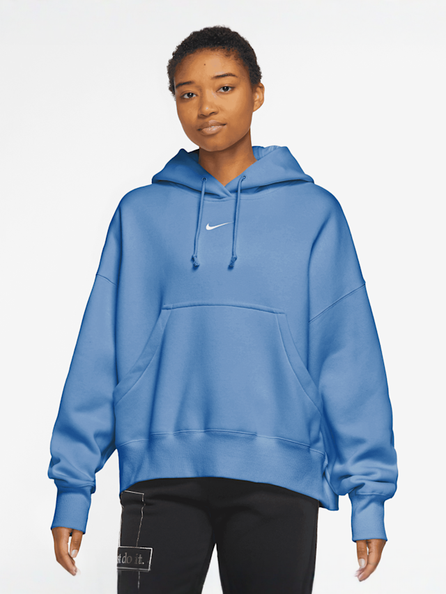 Nike, Sportswear Phoenix Fleece Oversized Hoodie, blue, Image 1 of 3