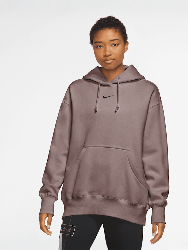 Nike, Sportswear Phoenix Fleece Oversized Hoodie, brown, Image 1 of 4