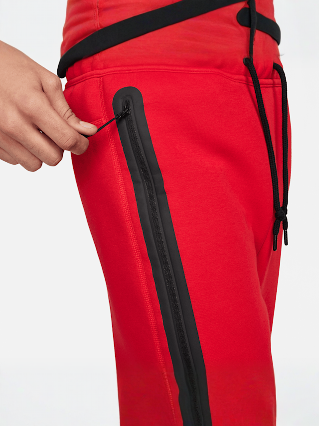 Nike, Tech Fleece Jogger, rood, Afbeelding 6 van 9