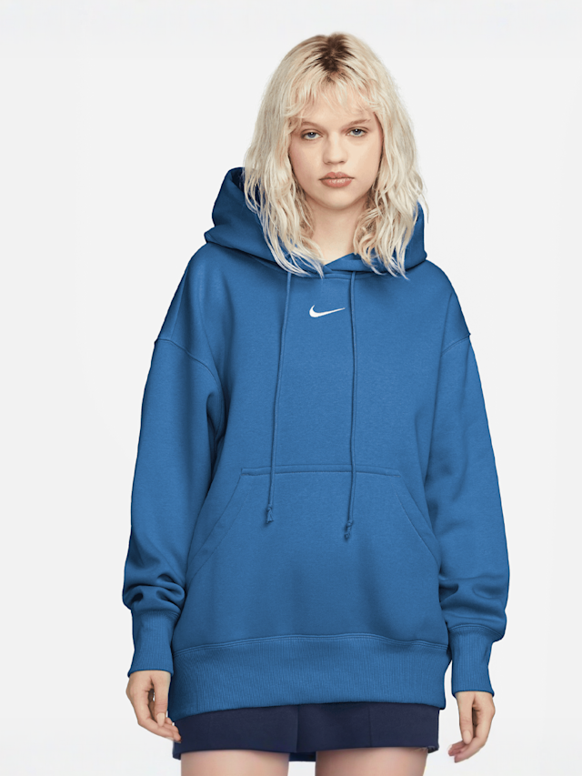 Nike, Sportswear Phoenix Fleece Oversized Hoodie, niebieski, Obraz 1 z 3