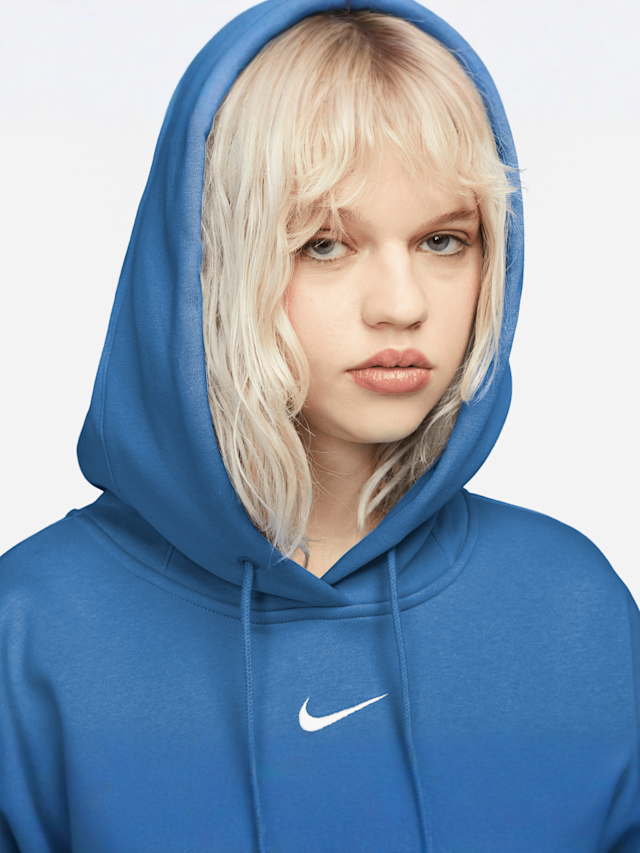 Nike, Sportswear Phoenix Fleece Oversized Hoodie, blue, Image 3 of 3