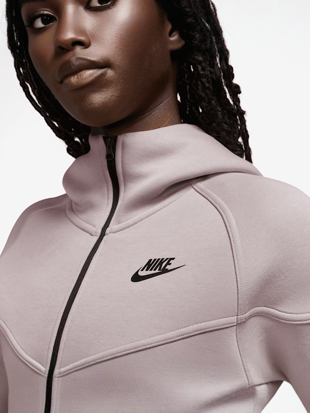 Nike, Sportswear Tech Fleece Windrunner Full-Zip Hoodie, roze, Afbeelding 3 van 3