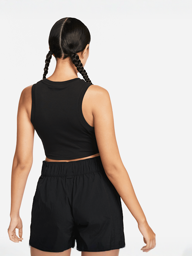 Nike, Sportswear Essentials Rib Crop Tanktop, black, Image 2 of 5