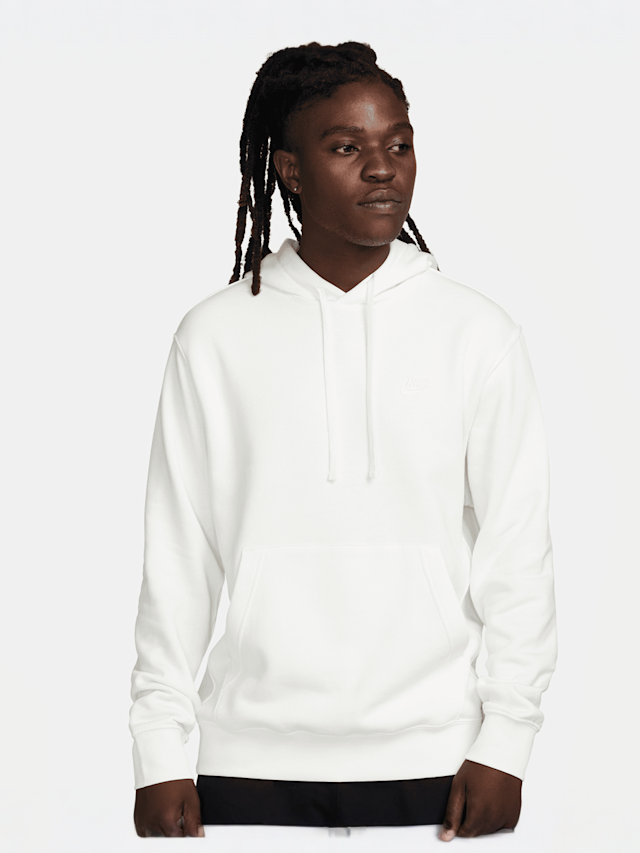 Nike, Sportswear Club Fleece Hoodie, white, Image 1 of 2
