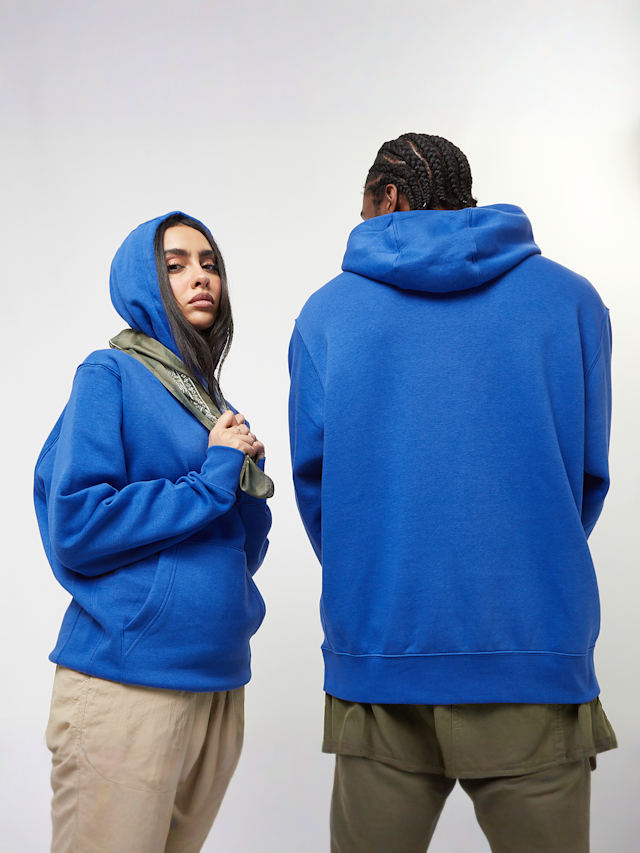 Nike, Sportswear Club Fleece Hoodie, blue, Image 2 of 4