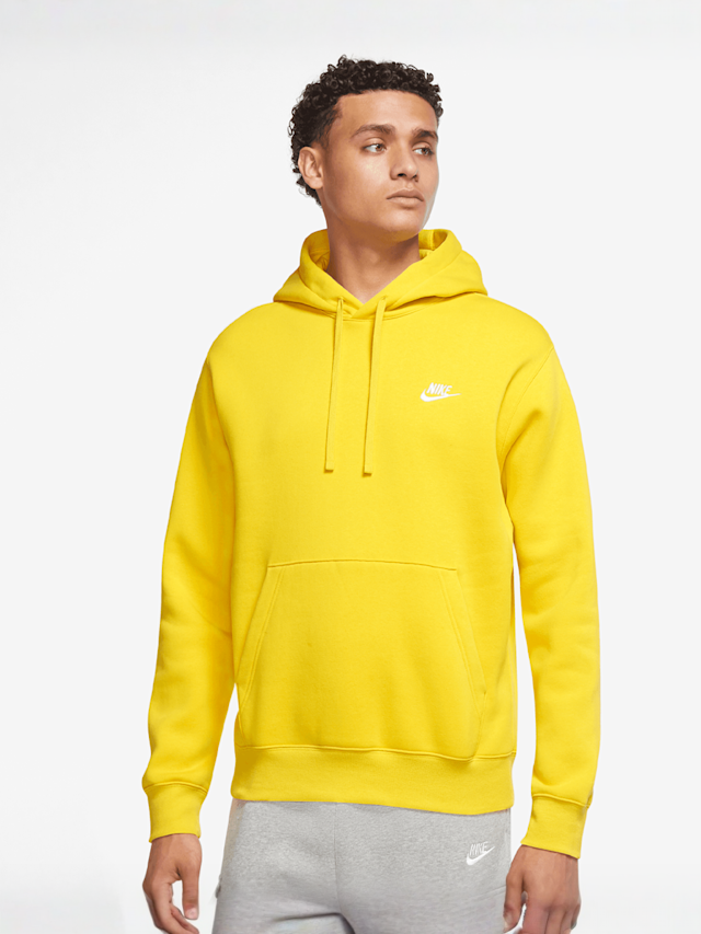 Nike, Sportswear Club Fleece Hoodie, yellow, Image 1 of 3