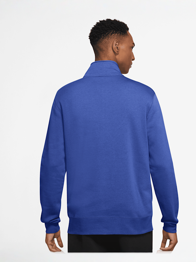 Nike, Sportswear Club Half-Zip Top, blauw, Afbeelding 2 van 3