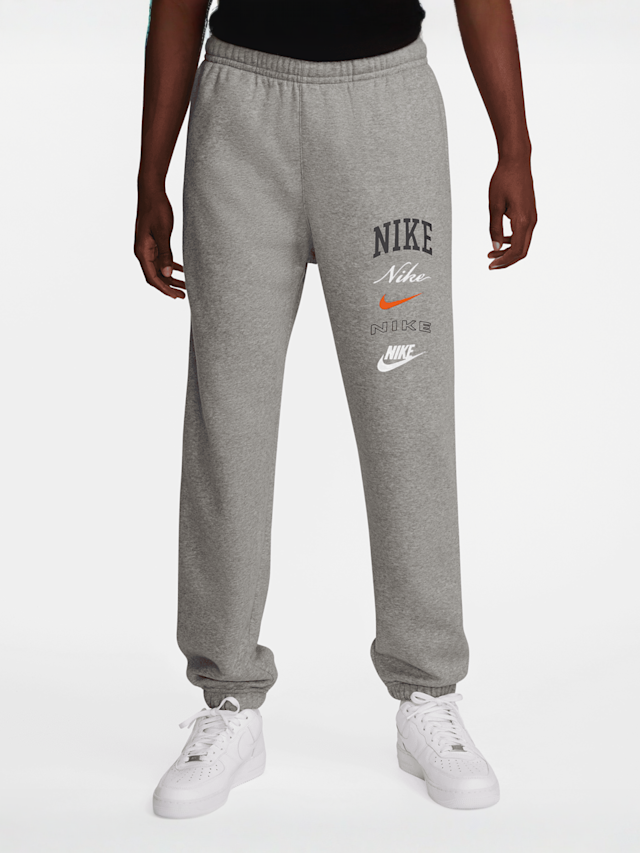 Nike  , Club Fleece Cuffed Pants Stack Graphics, grey, Image 1 of 3