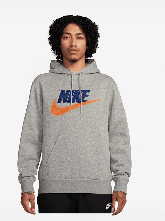 Nike, Club Fleece Hoodie, grey, Image 1 of 3