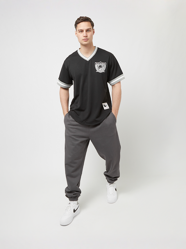 Mitchell & Ness, NFL Fashion Mesh V-Neck Oakland Raiders, zwart, Afbeelding 5 van 5