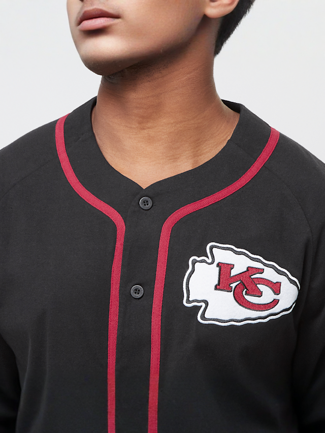 Mitchell & Ness, Fashion Cotton Button Front Kansas City Chiefs, zwart, Afbeelding 3 van 6