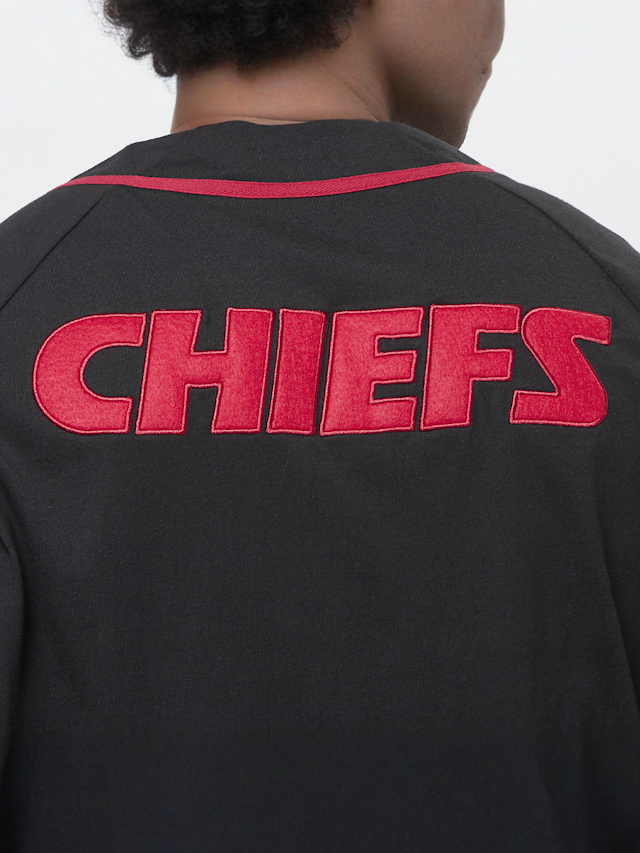 Mitchell & Ness, Fashion Cotton Button Front Kansas City Chiefs, zwart, Afbeelding 5 van 6
