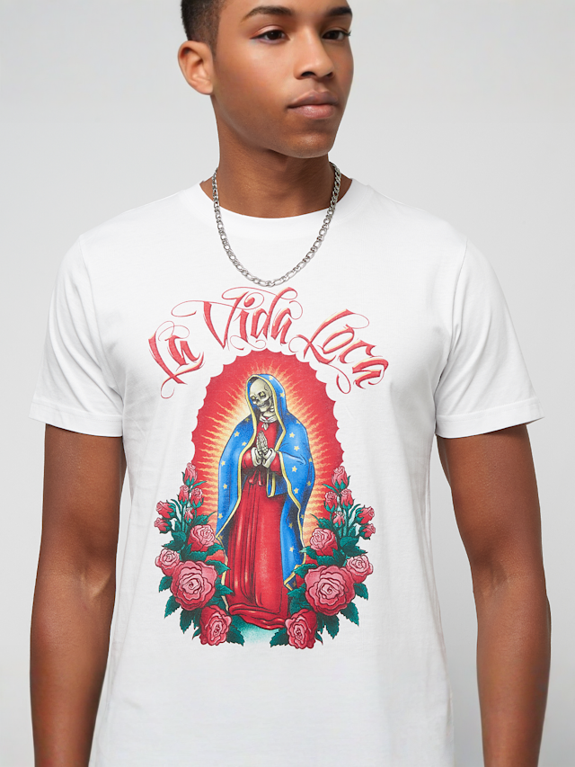 Urban Classics, La Vida Loca Mary Tee, white, Image 3 of 4