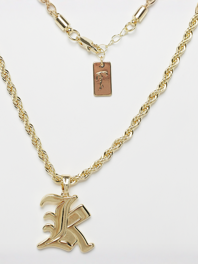 Karl Kani, Old Englisch Charm Helix Chain, goud, Afbeelding 2 van 4