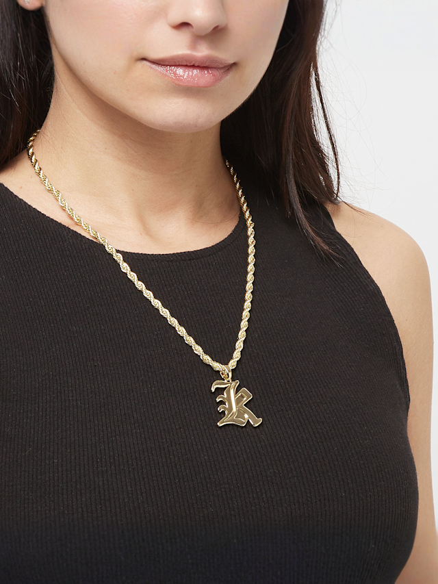 Karl Kani, Old Englisch Charm Helix Chain, goud, Afbeelding 4 van 4