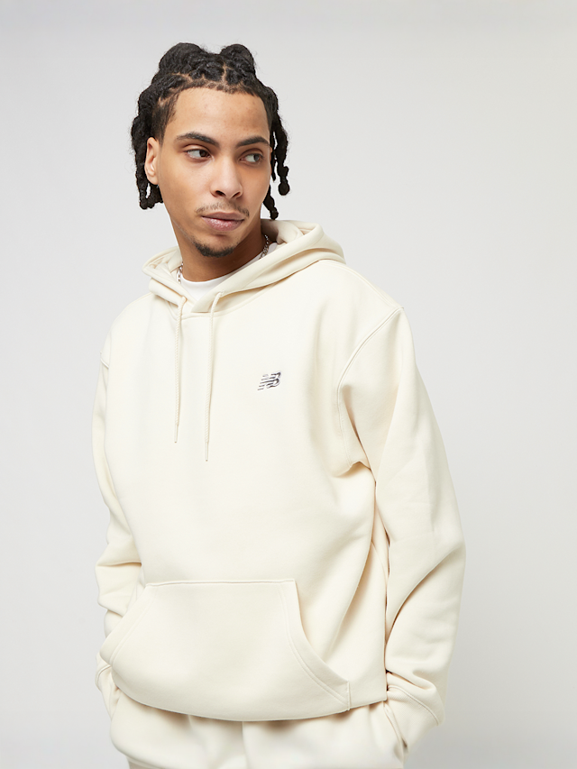 New Balance, Small Logo Brushed Hoodie, beige, Afbeelding 1 van 4