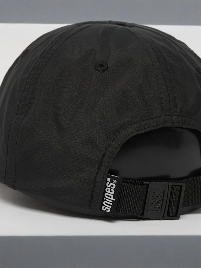 SNIPES, Basic Logo Ripstop Baseball Cap, black, Image 5 of 6
