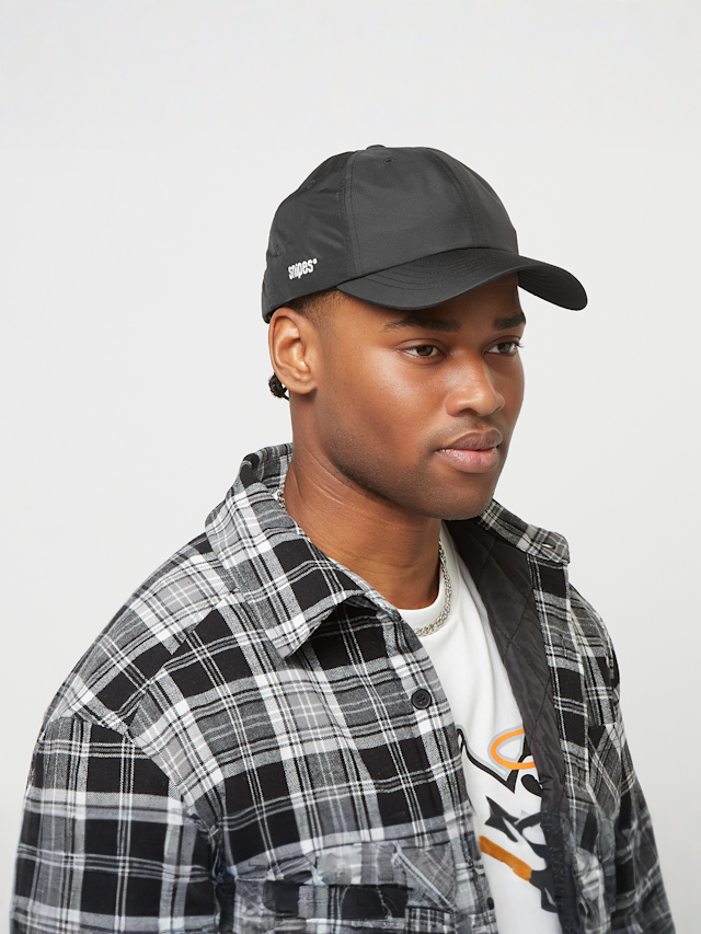 SNIPES, Basic Logo Ripstop Baseball Cap, black, Image 6 of 6