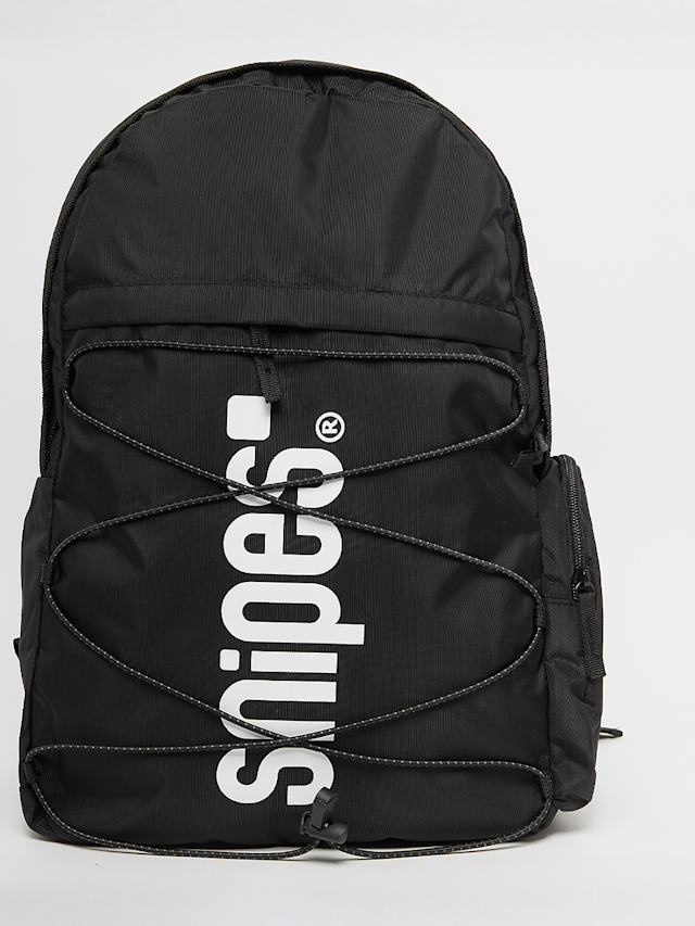 SNIPES, Medium Basic Logo Drawstring Skate Backpack, zwart, Afbeelding 1 van 5