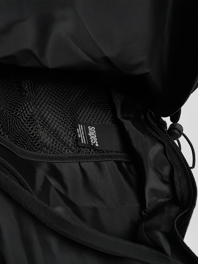 SNIPES, Medium Basic Logo Drawstring Skate Backpack, zwart, Afbeelding 5 van 5