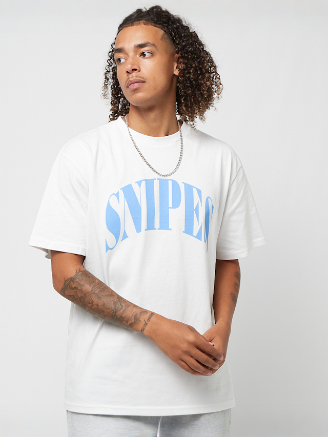 SNIPES, Serif Logo Tee, white, Image 1 of 5