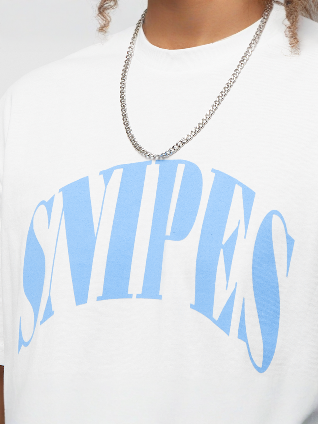 SNIPES, Serif Logo Tee, white, Image 3 of 5