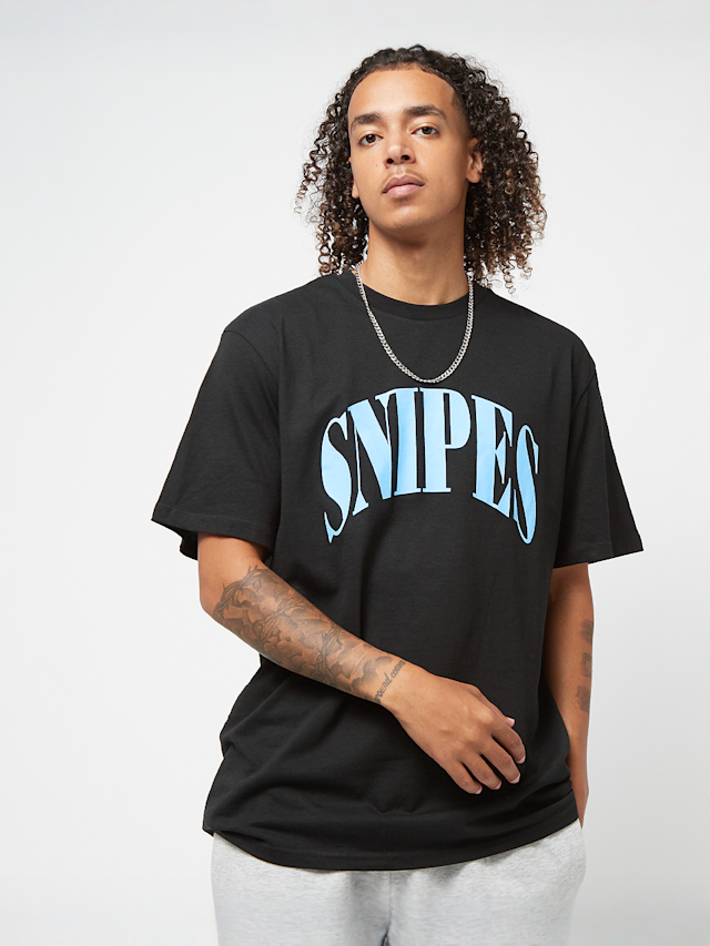 SNIPES, Serif Logo Tee, black, Image 1 of 4