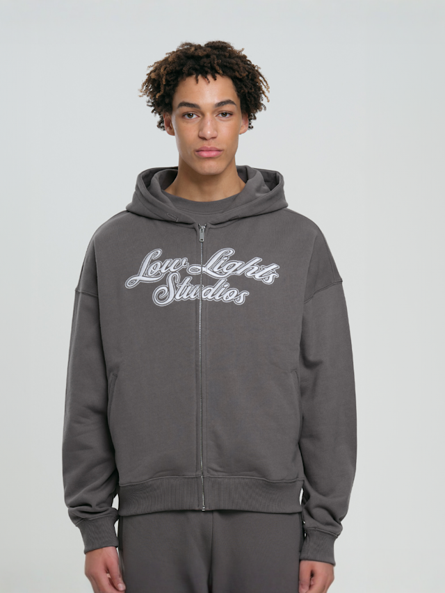 Low Lights Studios, Shutter Zip Hoodie, grey, Image 1 of 4