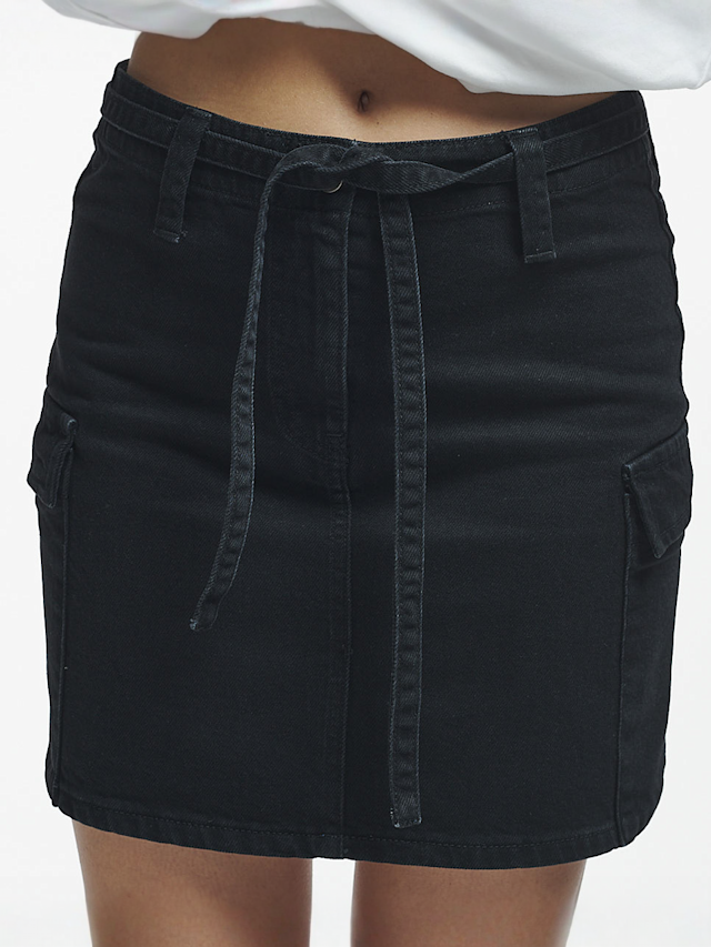 2Y STUDIOS, Nisha Pocket Skirt, black, Image 3 of 5