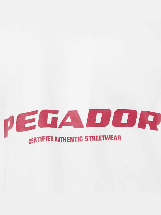 Pegador, Colne Logo Oversized Tee, wit, Afbeelding 4 van 5