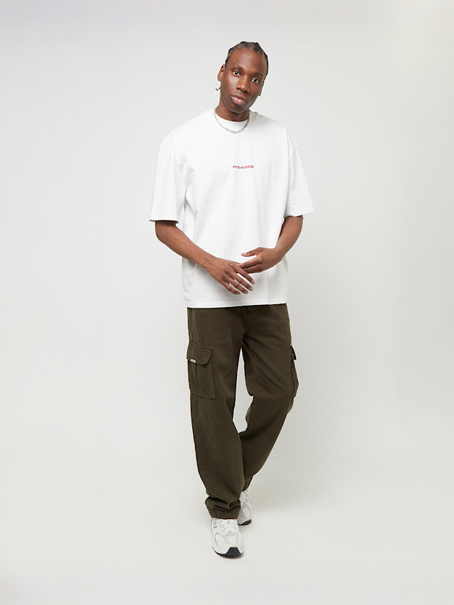 Pegador, Colne Logo Oversized Tee, white, Image 5 of 5