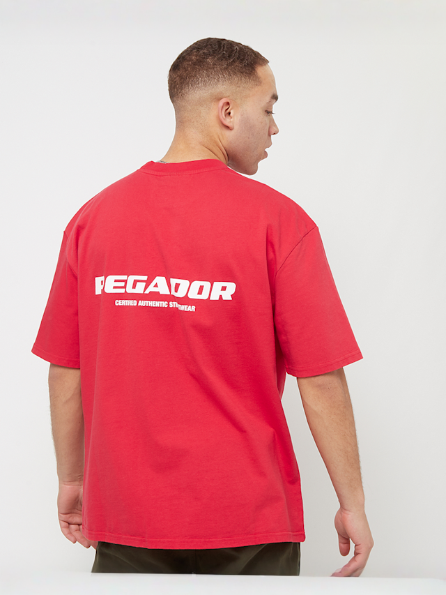 Pegador, Colne Logo Oversized Tee, red, Image 1 of 5