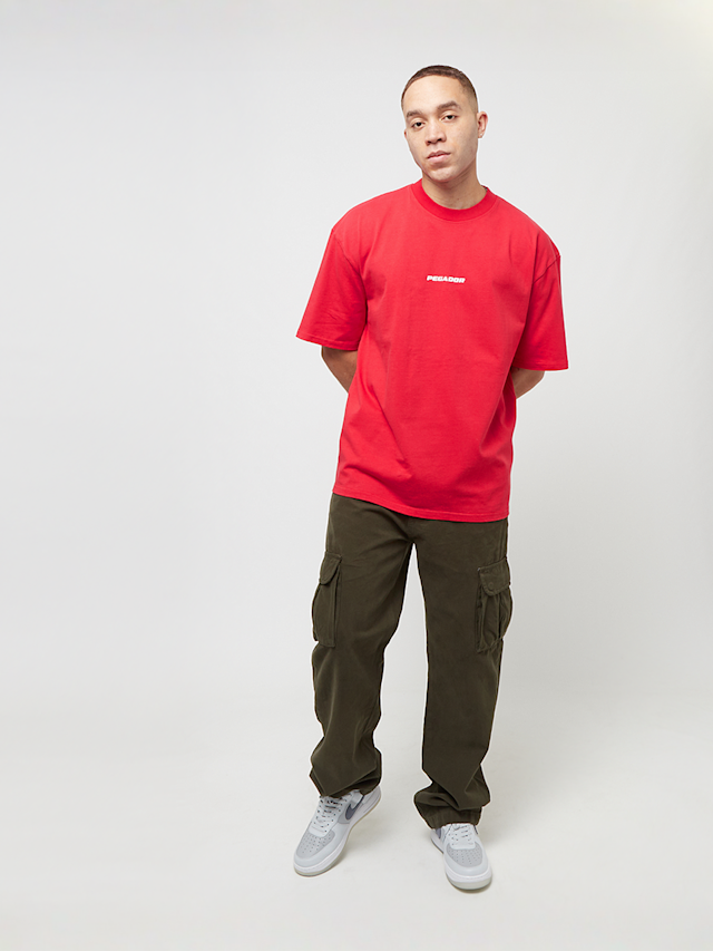 Pegador, Colne Logo Oversized Tee, red, Image 5 of 5