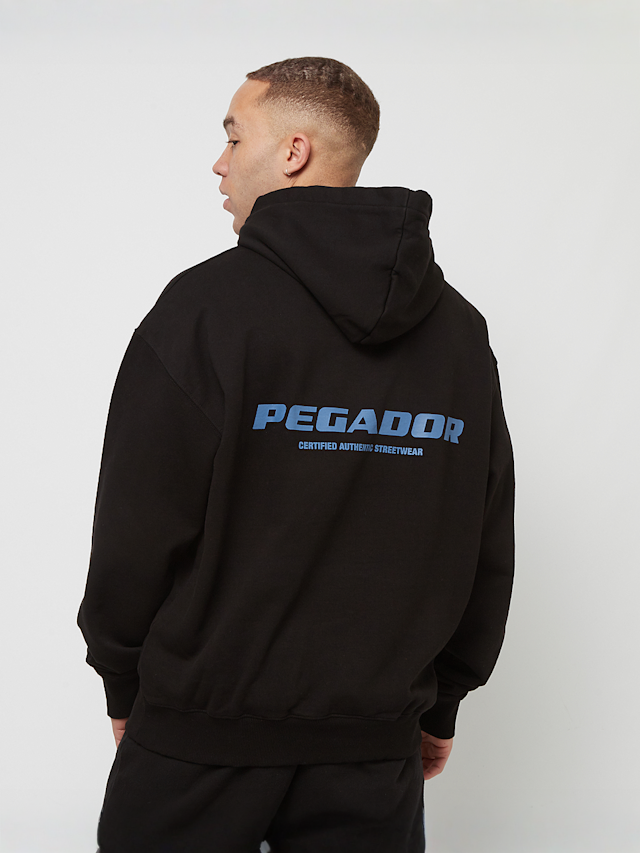 Pegador, Colne Logo Oversized Hoodie, black, Image 1 of 4